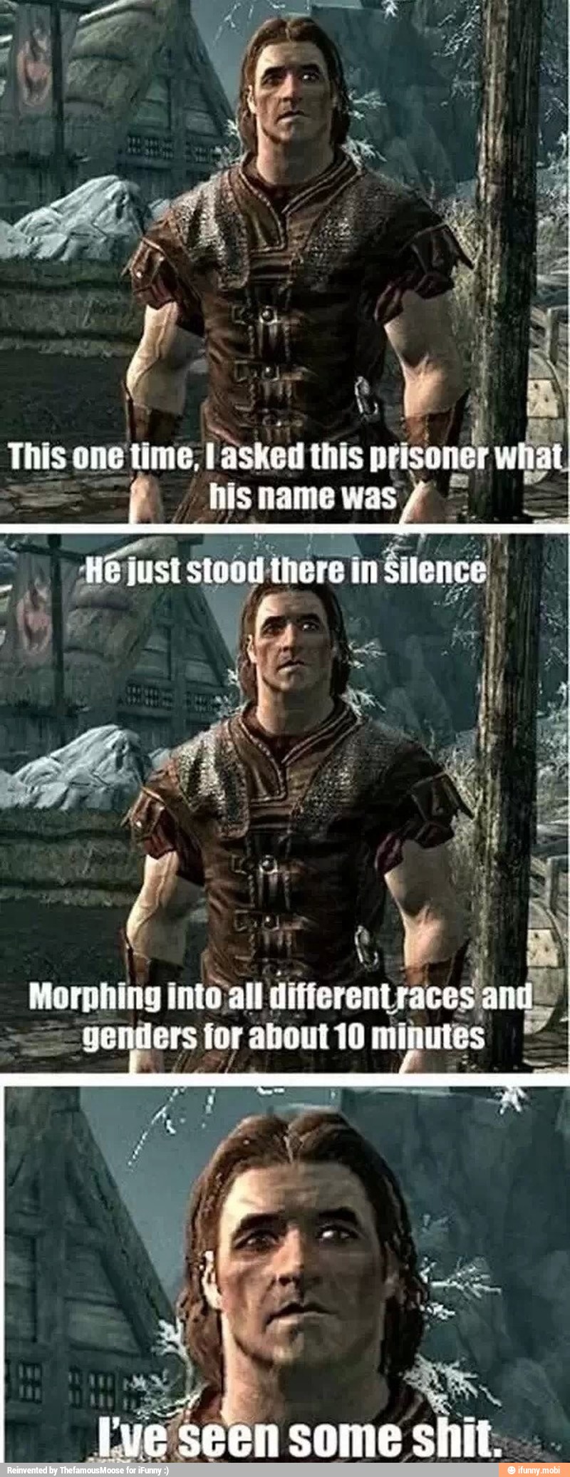 Morphing into: all
diferentraces an
ge ers for about 10 mii utes
om