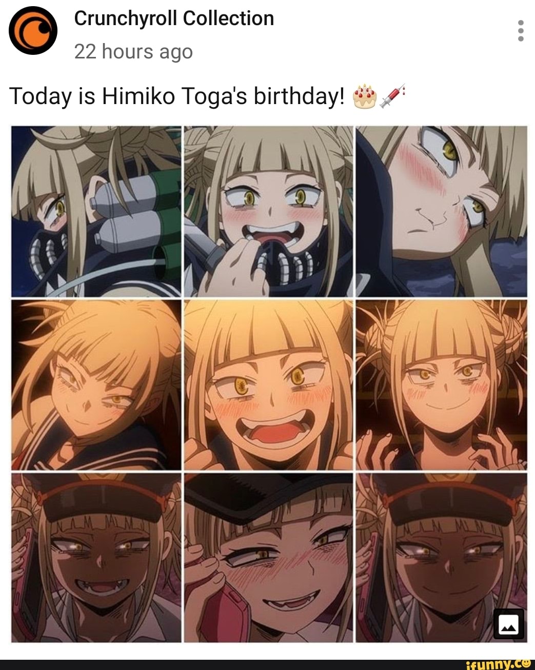 © Crunchyroll Collection 22 hours ago Today is Himiko Toga's birthday ...
