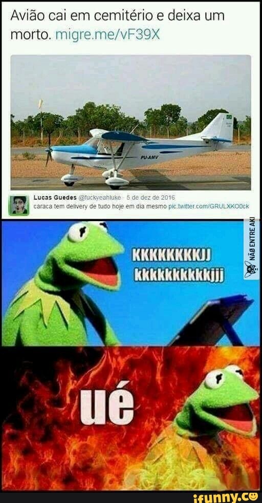 Avião cai em eis e deixa um
morto. mi