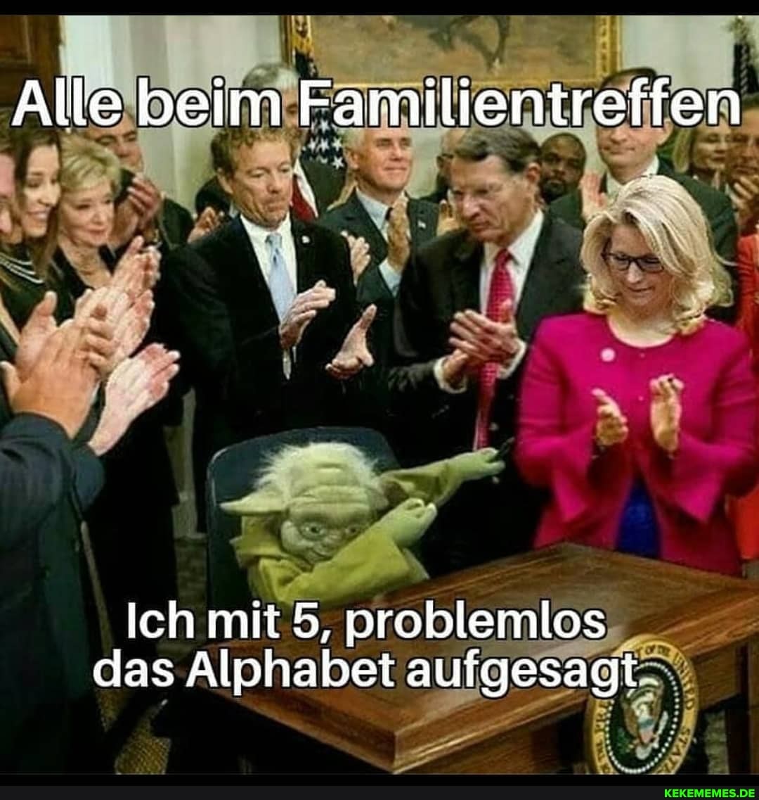 Alle beim Familientreffen
Ich mit 5, problemlos das Alphabet aufgesagt.