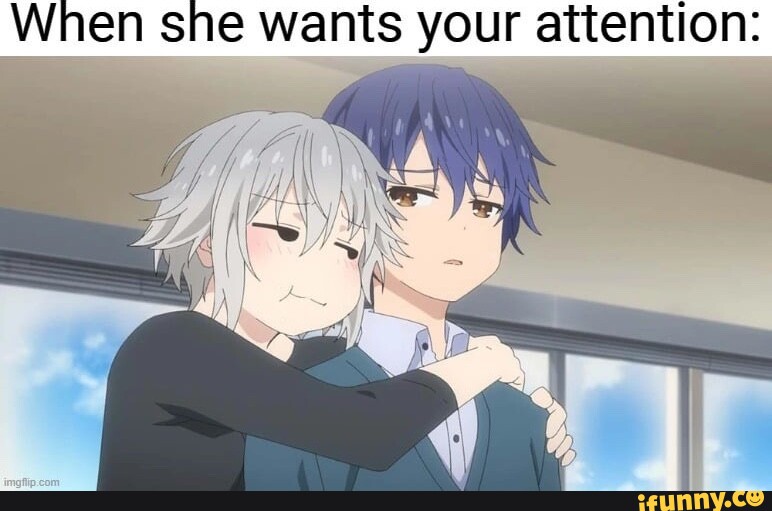 When she wants your attention: I - iFunny