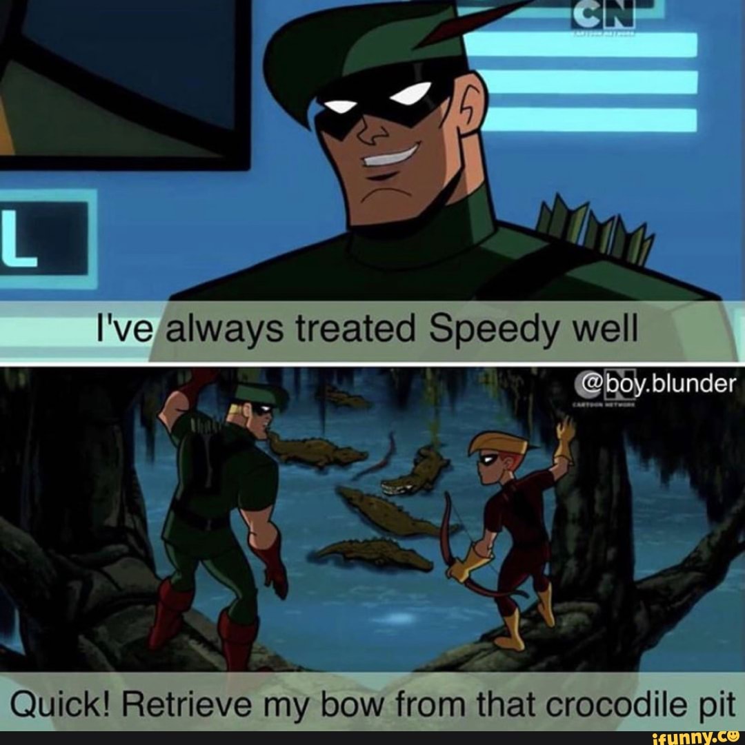 Quick! Retrieve my bow from that crocodile pit
