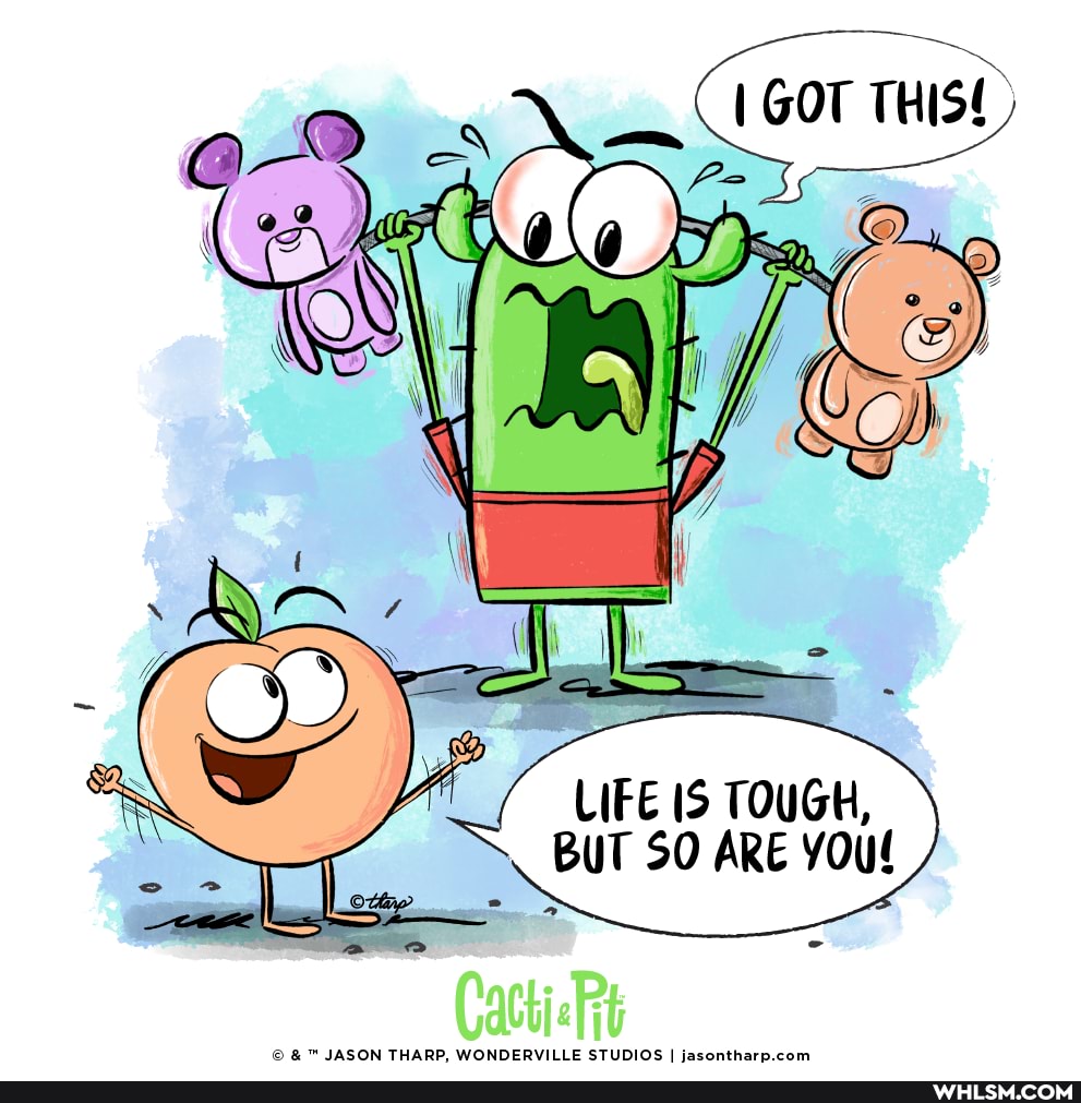 LIFE IS TOUGH,
BUT 50 ARE You!
AA
JASON THARP WONDERVILLE STUDIOS I iacontharn com