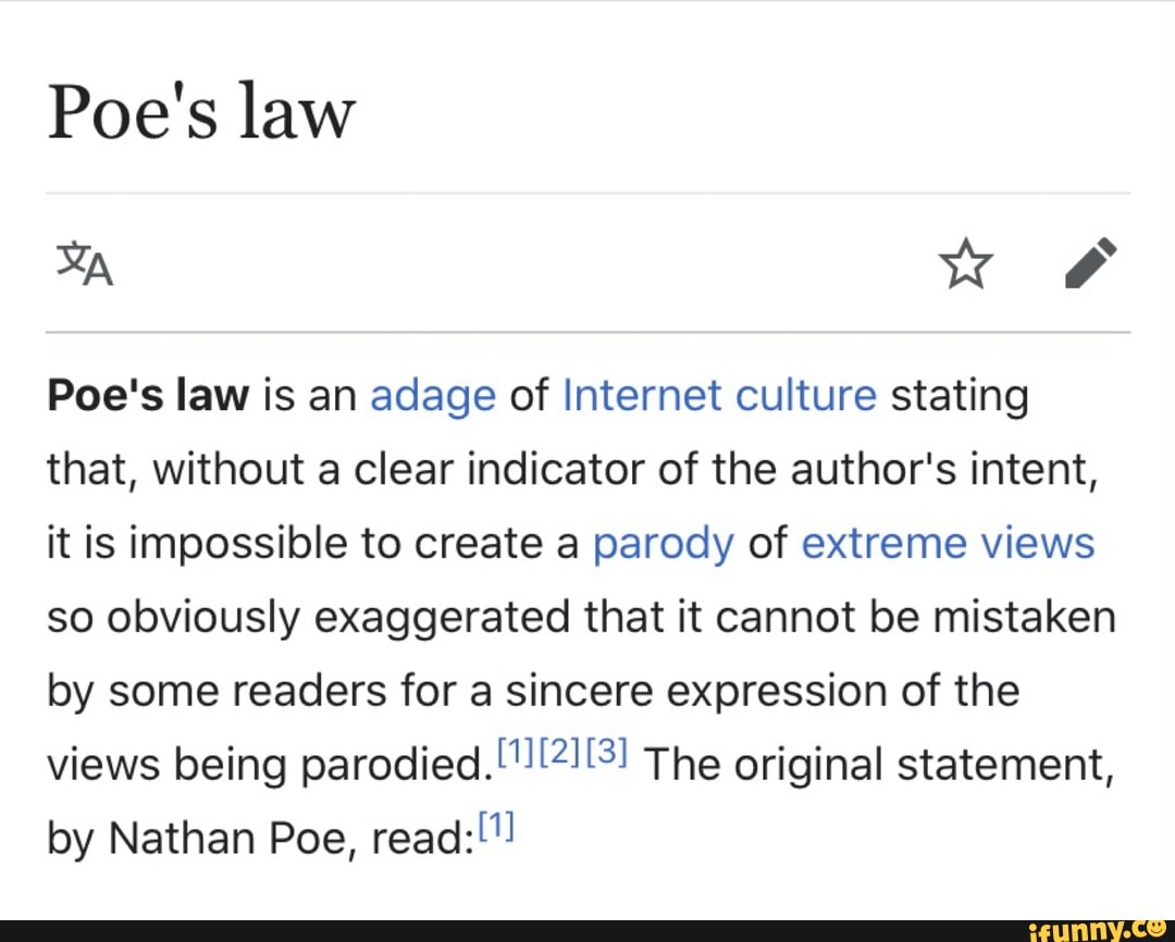 Poe Society Unleashed Their Take On This Controversial Claim - yalz9sw