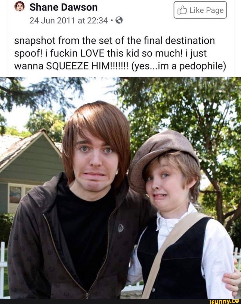 Shane Dawson 24 Jun 2011 at snapshot from the set of the final