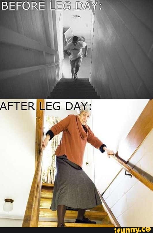 BEFORE LEG I DAY:
