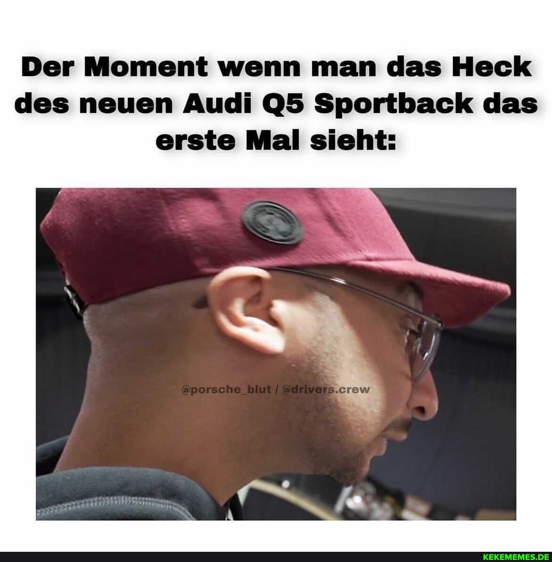 Der Moment wenn man das Heck des neuen Audi Sportback das erste Mal sieht: