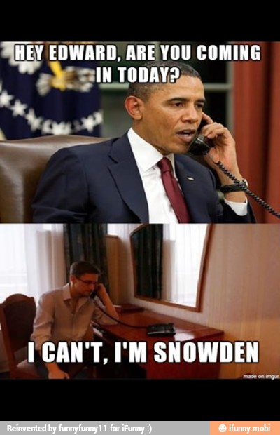 CAN'T, I'M SNOWDEN