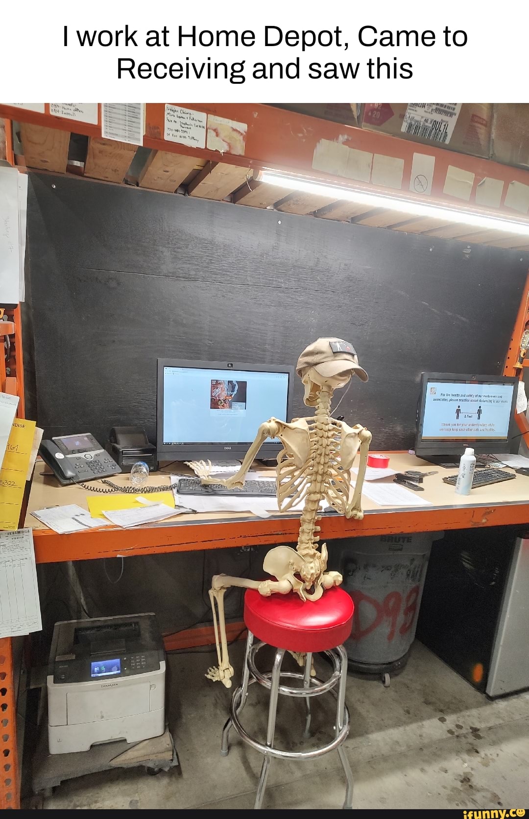 I work at Home Depot, Came to Receiving and saw this iFunny