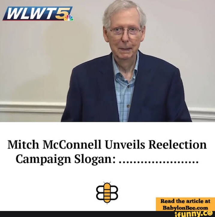 WLWT Mitch McConnell Unveils Reelection Campaign Slogan