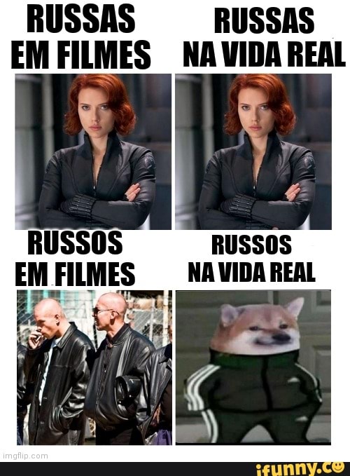 RUSSAS RUSSAS EM FILMES NAVIDA REAL
RUSSOS RUSSOS EM FILMES NA VIDA REAL