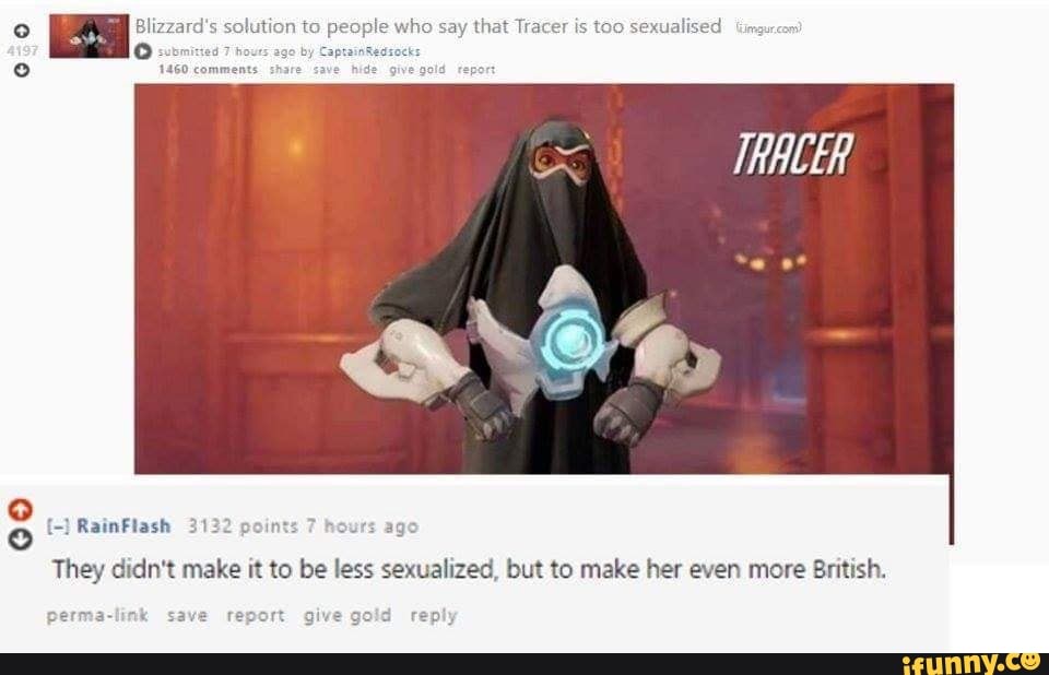 Blizzard S Solution To People Who Say That Tracer Is Too Sexual