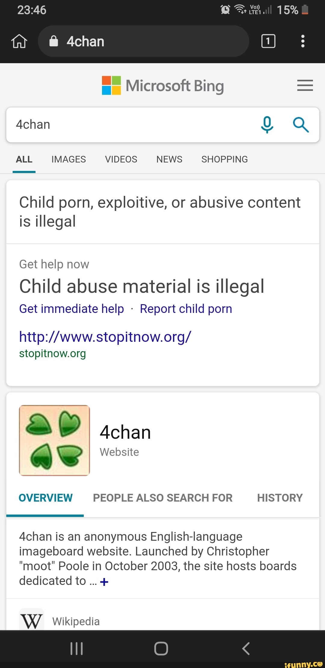 Microsoft Porn Meme - 15% Microsoft Bing = 4chan Achan ALL IMAGES VIDEOS NEWS SHOPPING Child porn,  exploitive, or abusive