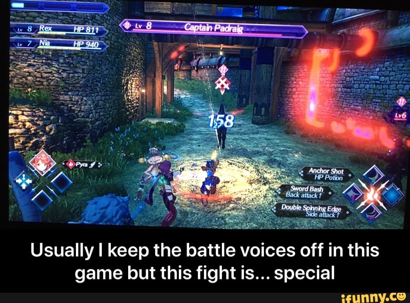 Usually I keep the battle voices off in this
game but this fight is... special - Usually I keep the battle voices off in this game but this fight is... special