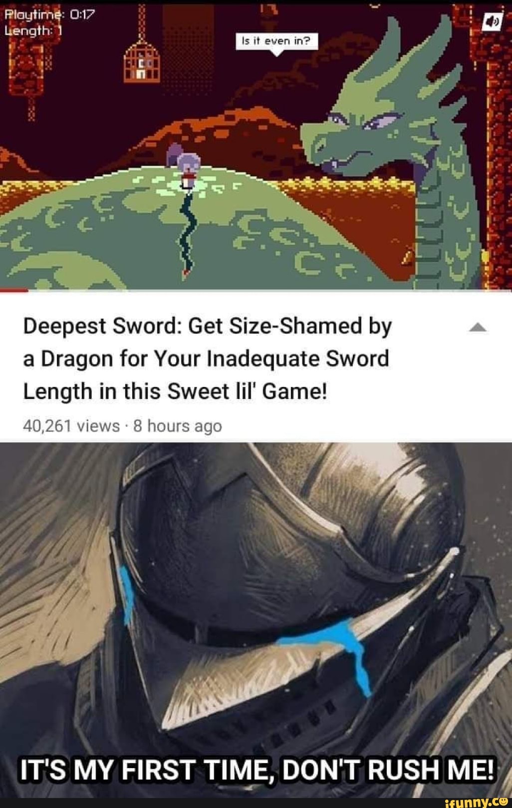 Length: It even Deepest Sword: Get Size-Shamed by a Dragon for Your  Inadequate Sword Length