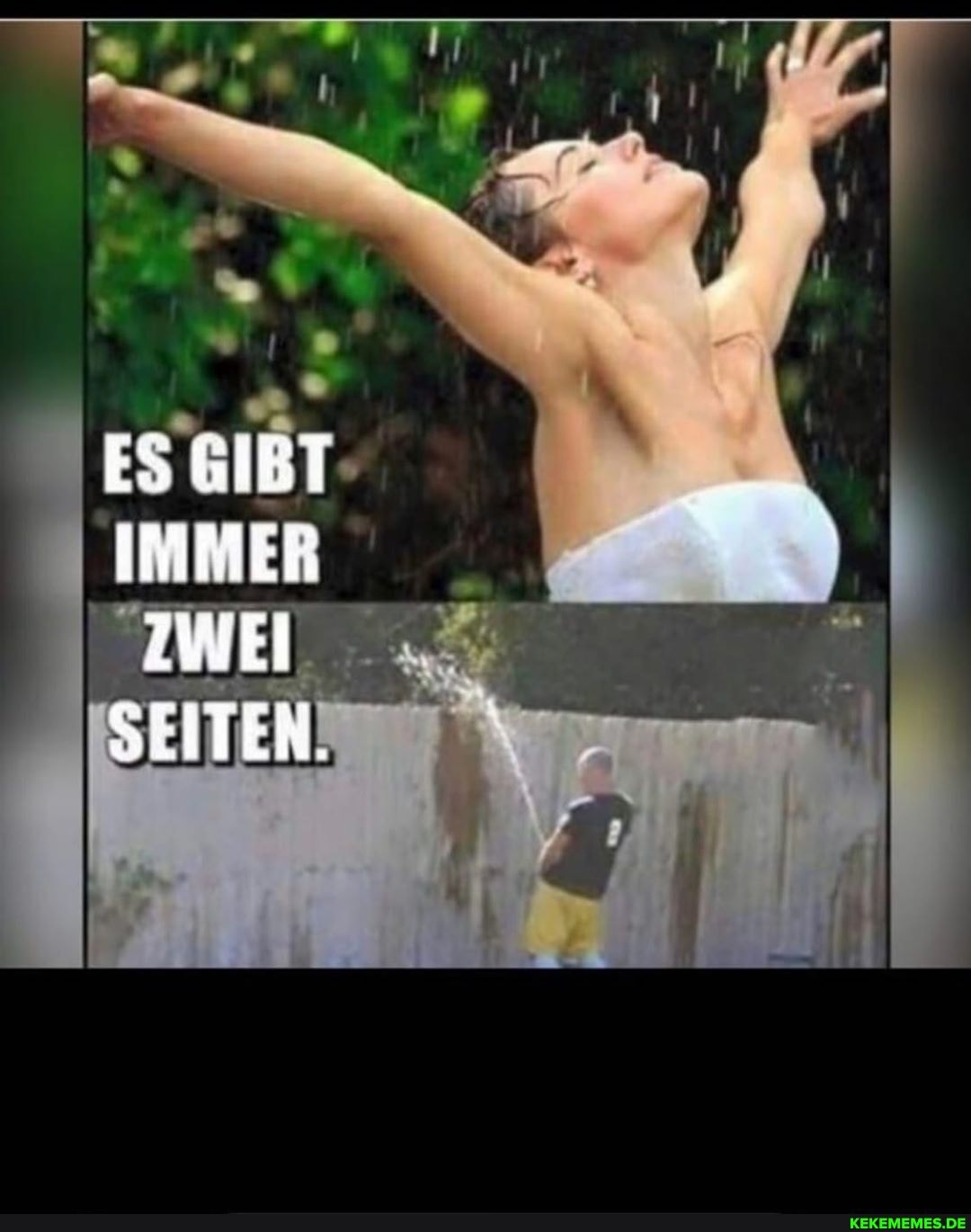 ES GIET IMMER ZWEI SEITEN.
