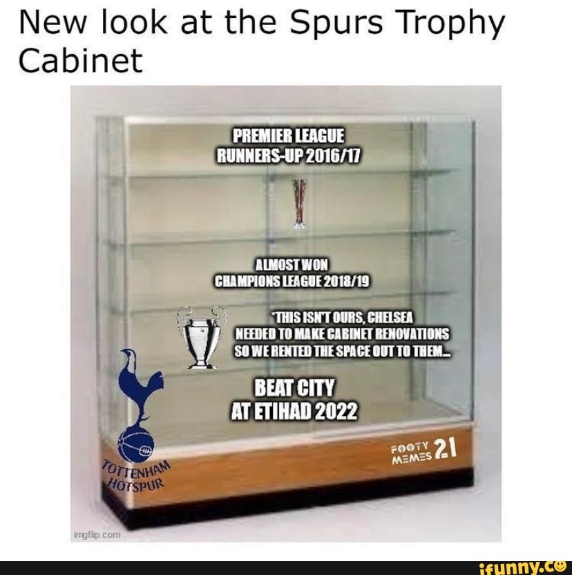 New look at the Spurs Trophy Cabinet PREMIER LEAGUE RUNNERS-UP ALMOST ...