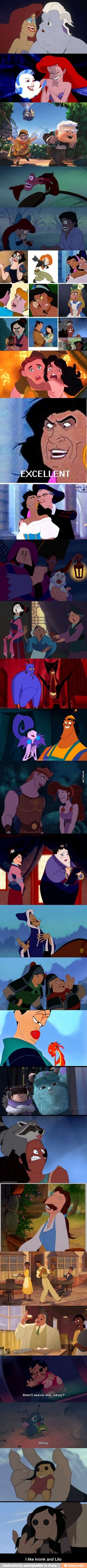I like kronk and Lilo