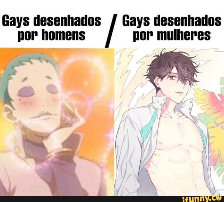 Gays desenhados / Gays desenhados por homens por mulheres