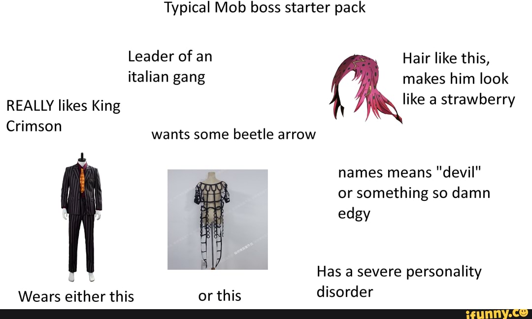 Typical Mob Boss Starter Pack Leader Of An Italian Gang Hair Like This