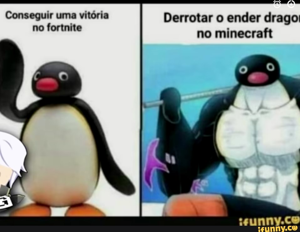 Conseguir uma vitória Derrotar o ender drago: no minecraft
no fortnite