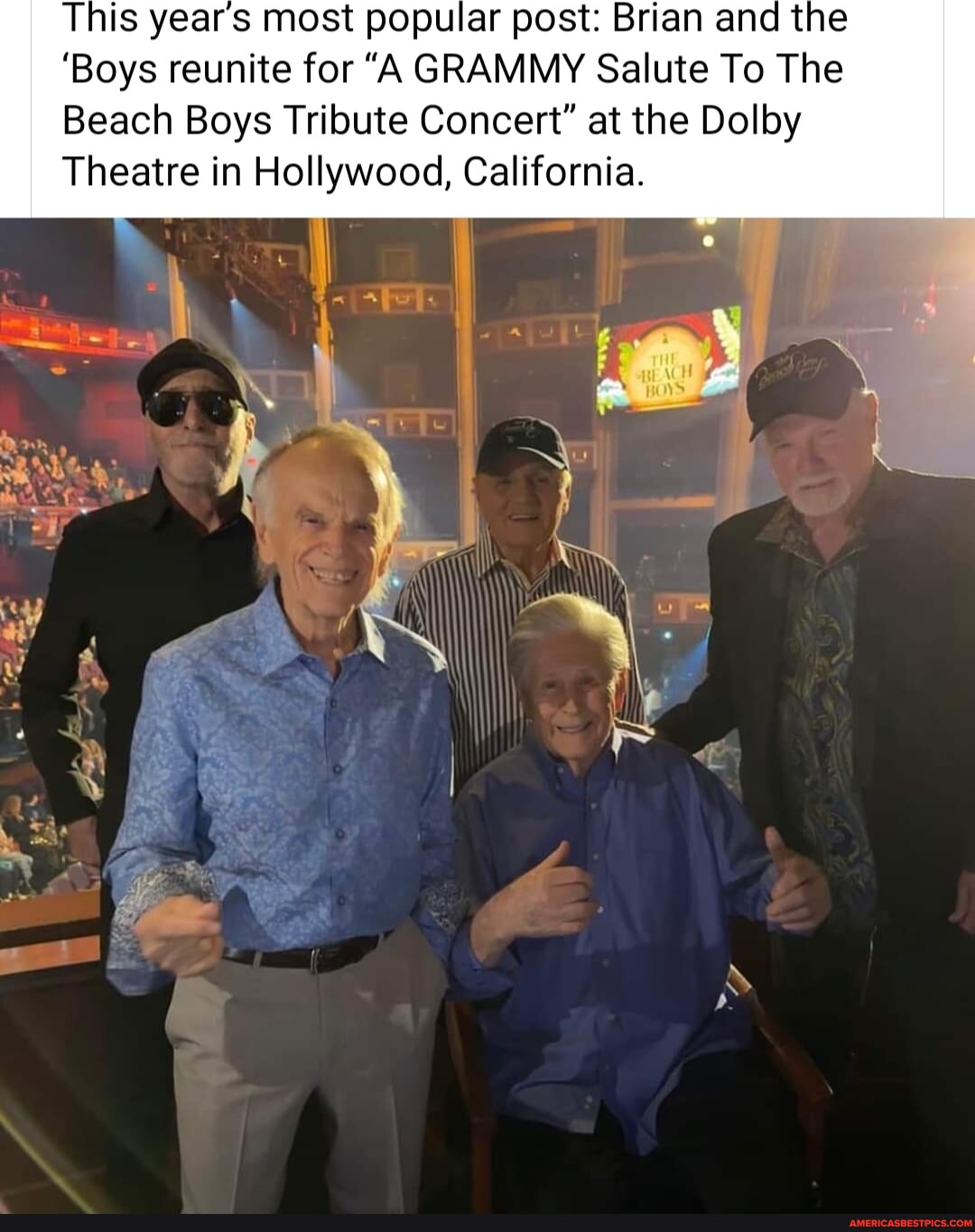 This years most popular post: Brian and the 'Boys reunite for "A GRAMMY Salute To The Beach Boys ...