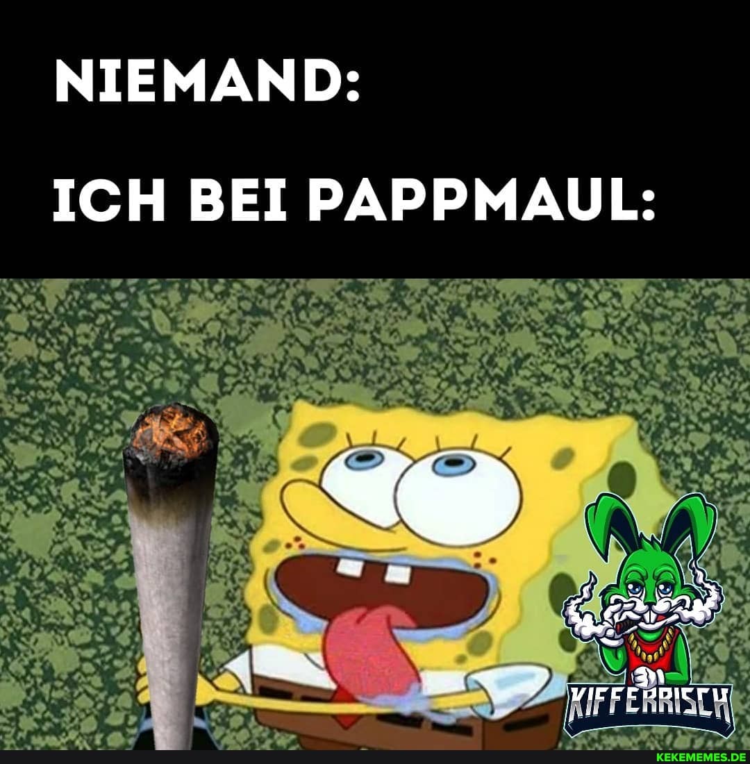NIEMAND:
ICH BEI PAPPMAUL: