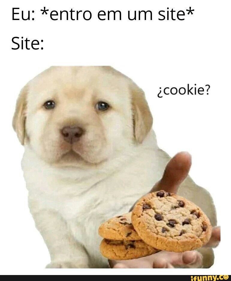 Eu: *entro em um site*
Site: