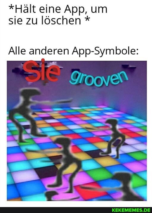 *Hält eine App, um sie zu löschen *
Alle anderen App-Symbole: