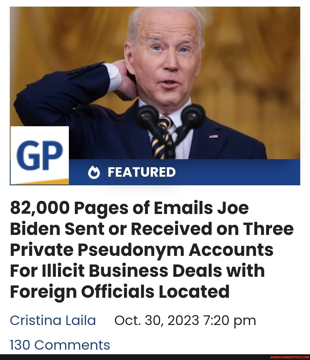 GP FEATURED 82,000 Pages Of Emails Joe Biden Sent Or Received On Three ...