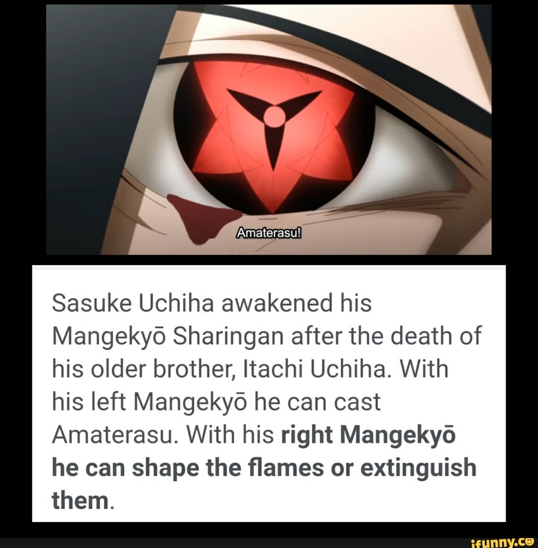 sasuke uchiha mangekyou sharingan amaterasu