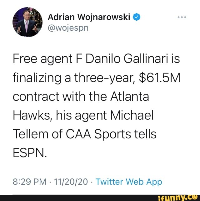 Hawks signing Danilo Gallinari to three-year, $61.5M deal