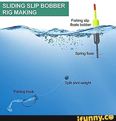 SLIDING SLIP BOBBER RIG MAKING Fishing slip floats bobber Spiit