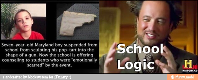 Seven-year-old Maryland boy suspended from
school from sculpting his the