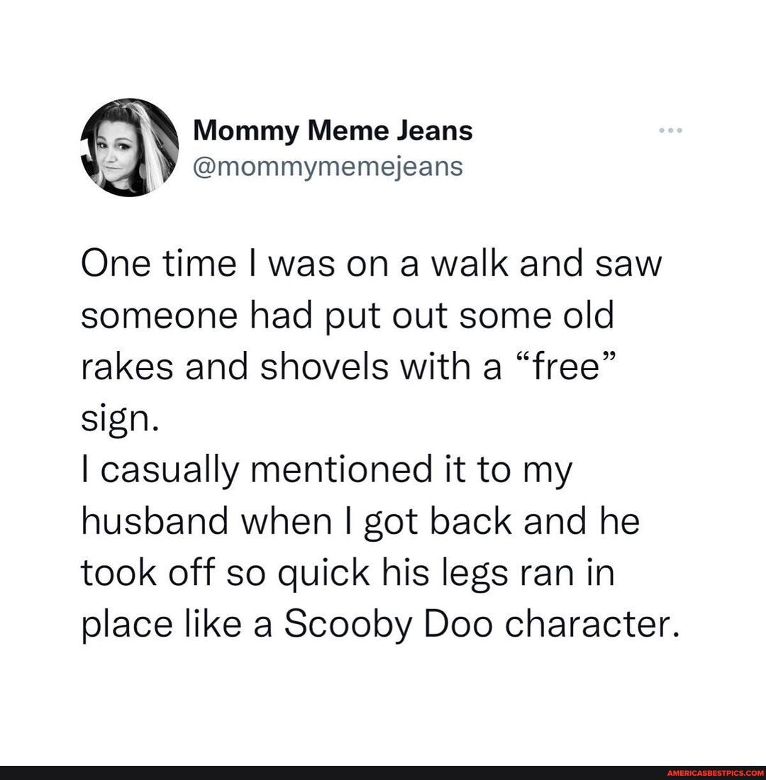 Walk Into Rake Meme Mommy Meme Jeans = @mommymemejeans One time I was on a walk and saw ...