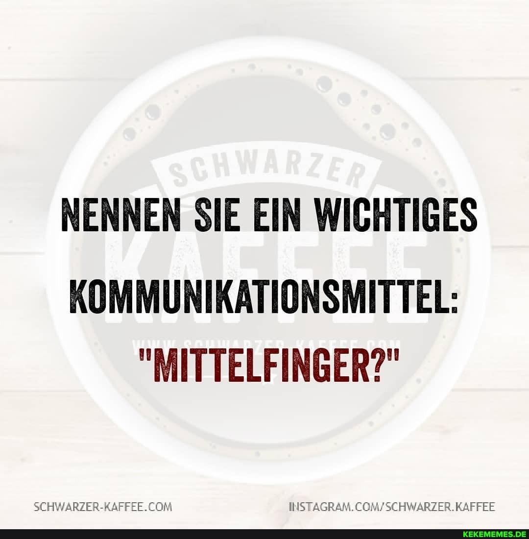 NENNEN SIE EIN WICHTIGES
KOMMUNIKATIONSMITTEL:
"MITTELFINGER?"