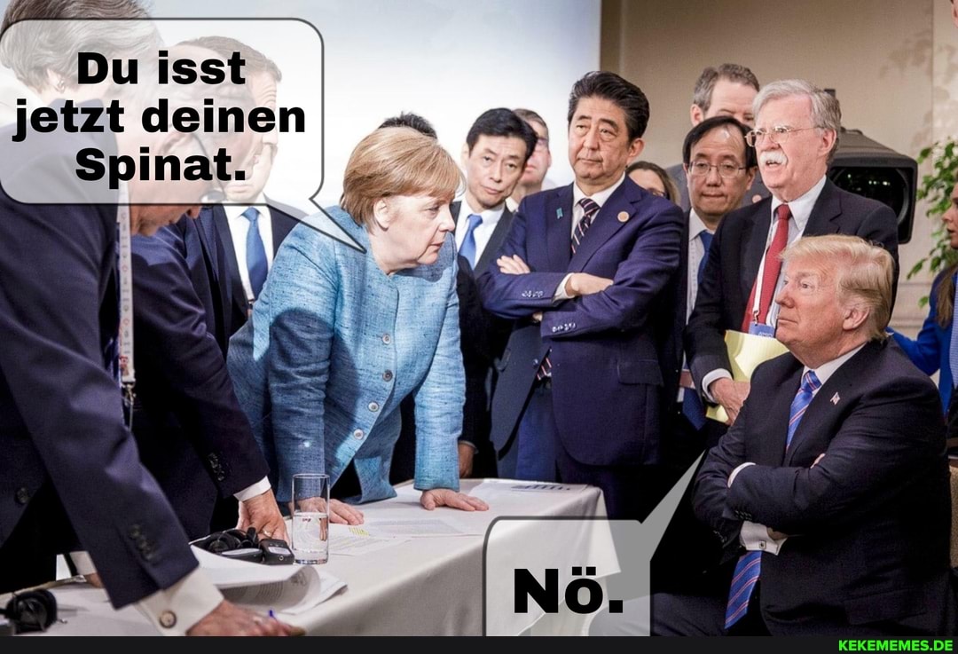 Du isst jetzt deinen
Spinat.