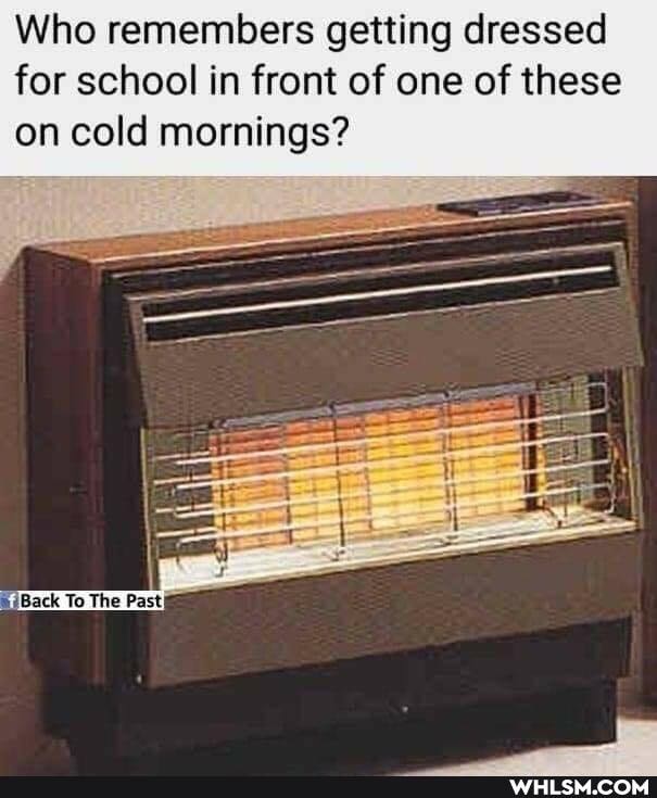 Who remembers getting dressed for school in front of one of these on cold mornings?