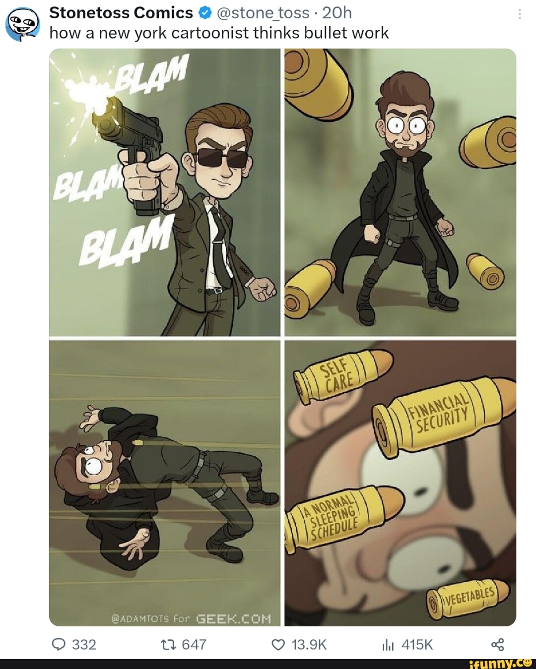 Stonetoss Comics @ @stone toss how anew york cartoonist thinks bullet ...