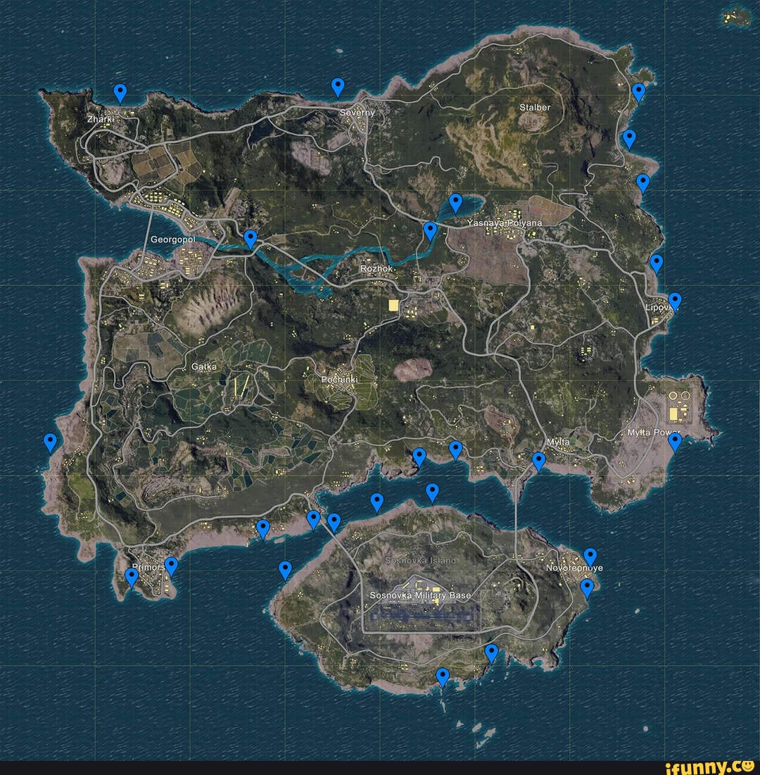 Pubg all boats locations - iFunny