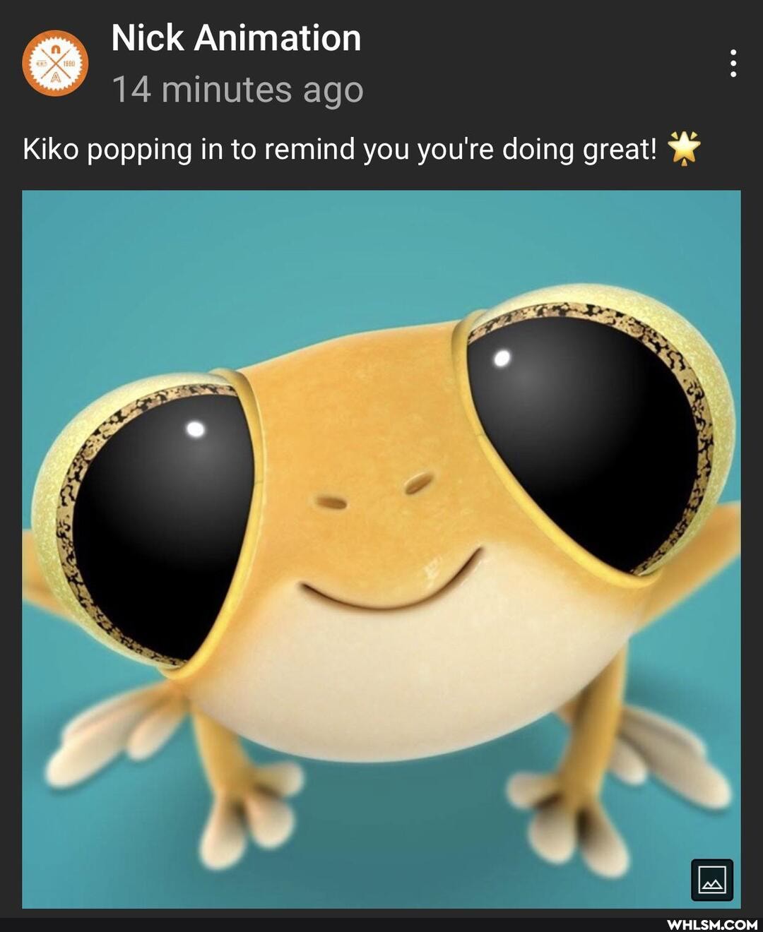 Nick Animation
14 minutes ago
iko popping in to remind you you're doing great!