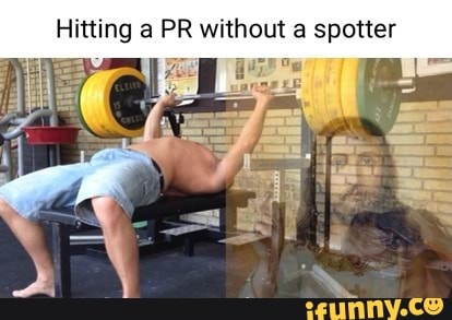 Hitting a PR without spotter