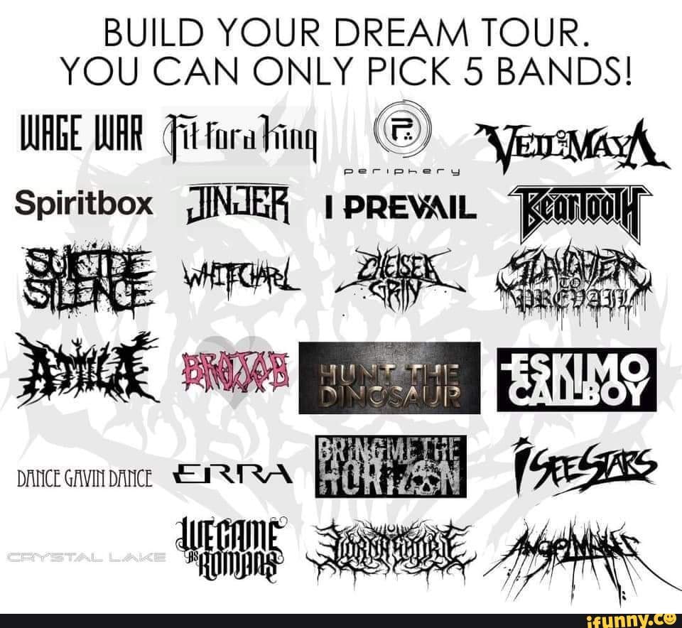 Aaaaaand go. (Credit unknown) - BUILD YOUR DREAM TOUR. YOU CAN 