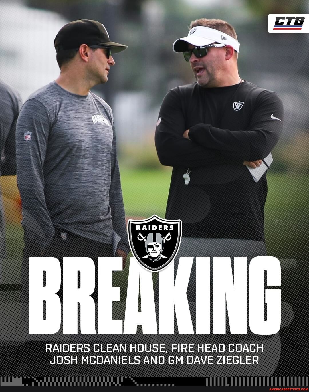 The Raiders Fired HC Josh McDaniels And GM Dave Ziegler Late Last Night ...