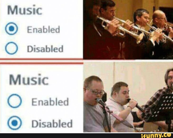 Music
(e) Enabled
O Disabled
Music
O Enabled
© Disabled