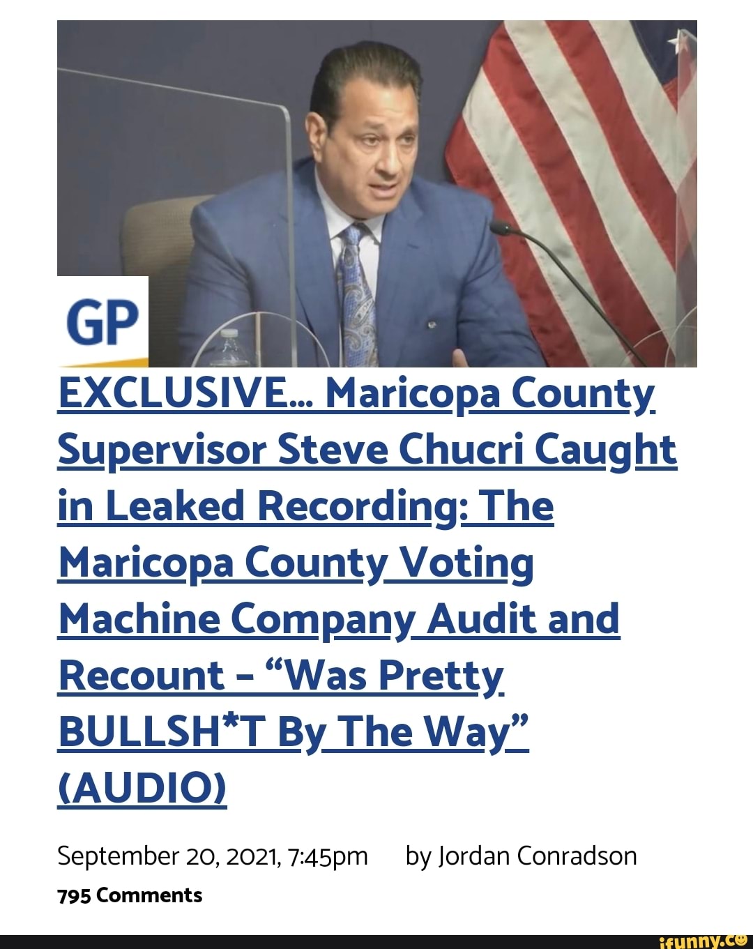 Exclusive Maricopa Count County Supervisor Steve Chucri Caught In Leaked Recording The 6174