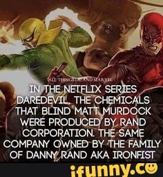SERIES THAT BLIND {URDOCK PRODUQED D SAME COMPANY 'OF GWNED BY 'THE FAMILY
'OF DANNY,RAND AKA IRONFIST