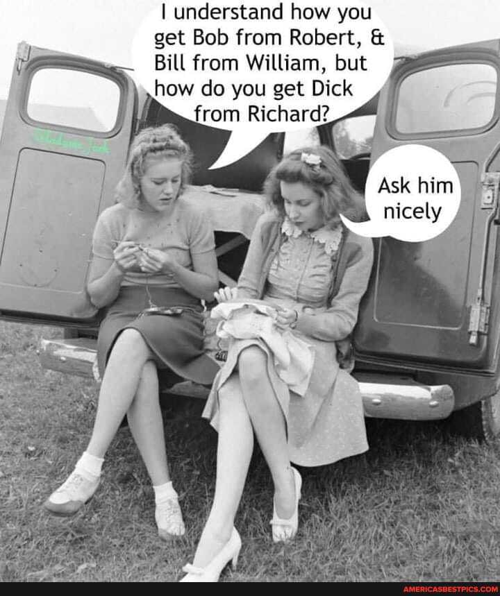 understand how you get Bob from Robert,
Bill from William, but
how do you get Dick