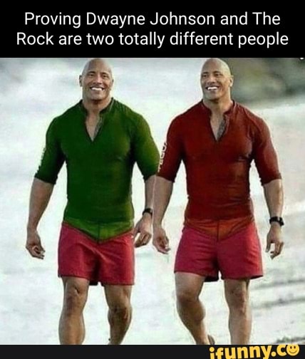 People Think The Rock and Dwayne Johnson Are Two Different People And Now  It's A Meme - PopBuzz