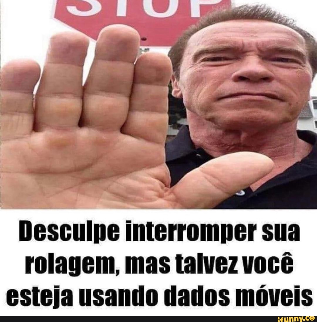 Desculpe interromper sua rolagem, mas talvez você esteja usando dados móveis